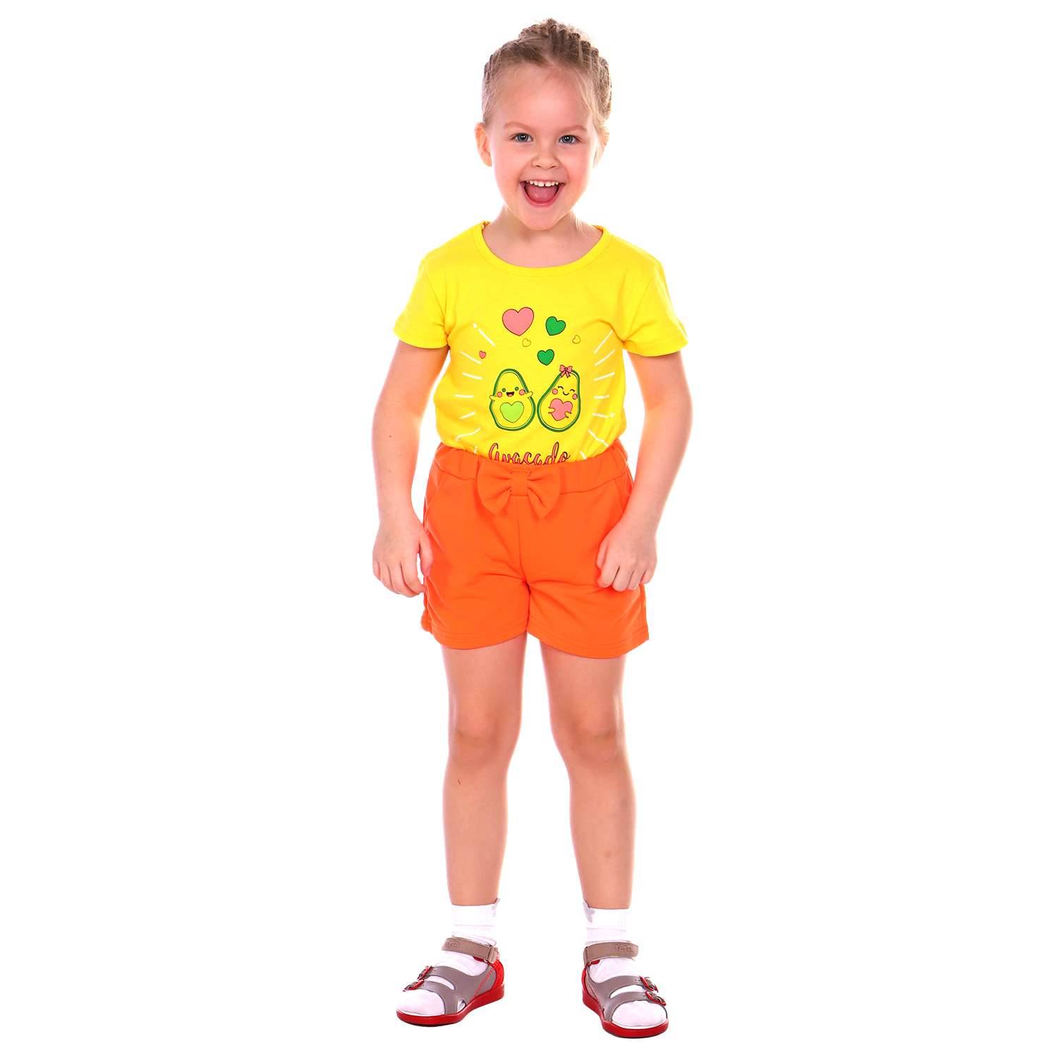Шорты Детская Одежда 3003ФП/неон_оранж - фото 2