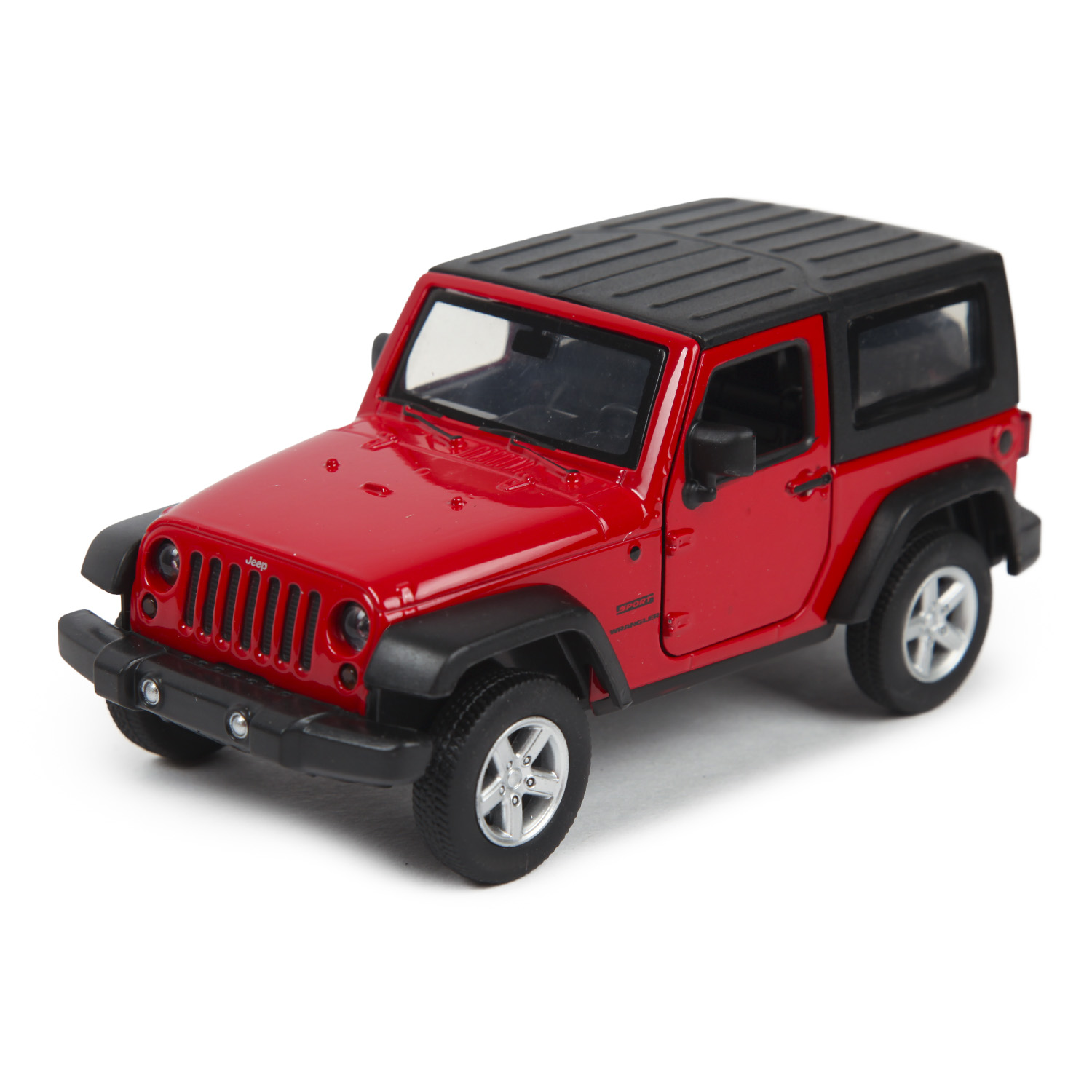 Машина MSZ 1:32 Jeep Wrangler Красная 32331 купить по цене 499 ₽ в  интернет-магазине Детский мир