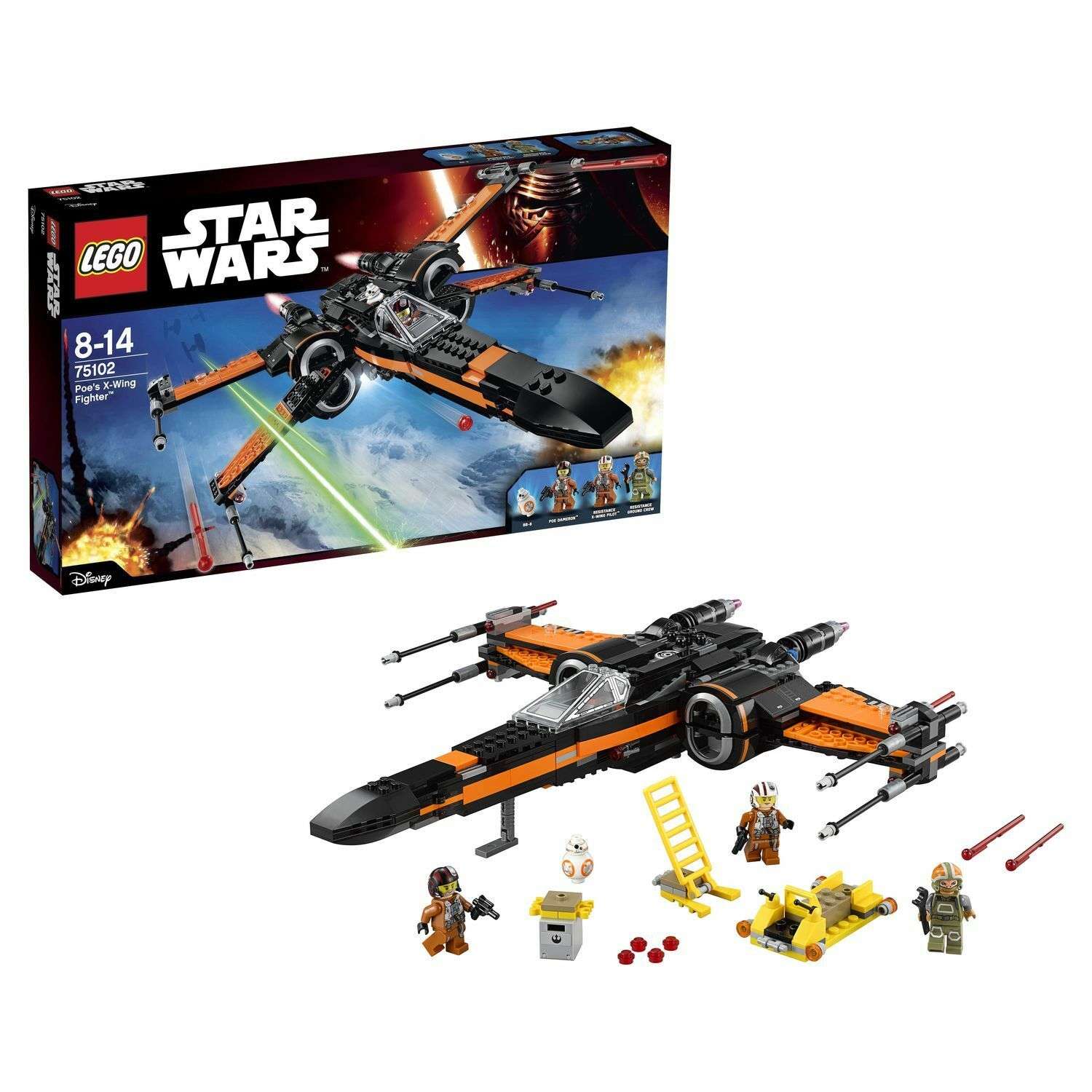 Конструктор LEGO Star Wars TM Истребитель По (Poe's X-Wing Fighter™) (75102) - фото 1