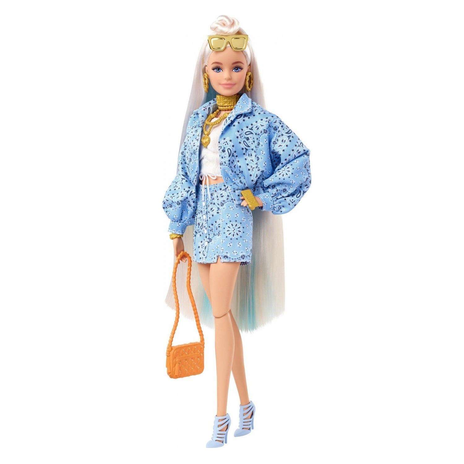 Кукла Barbie Экстра в джинсовой куртке HHN08 HHN08 - фото 2