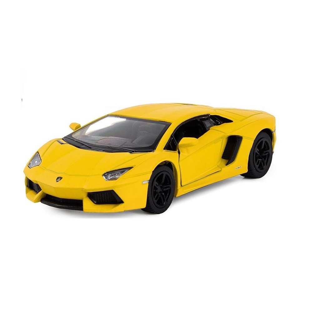 Модель KINSMART Ламборгини Aventador LP 700-4 1:38 желтая КТ5355/1 - фото 1