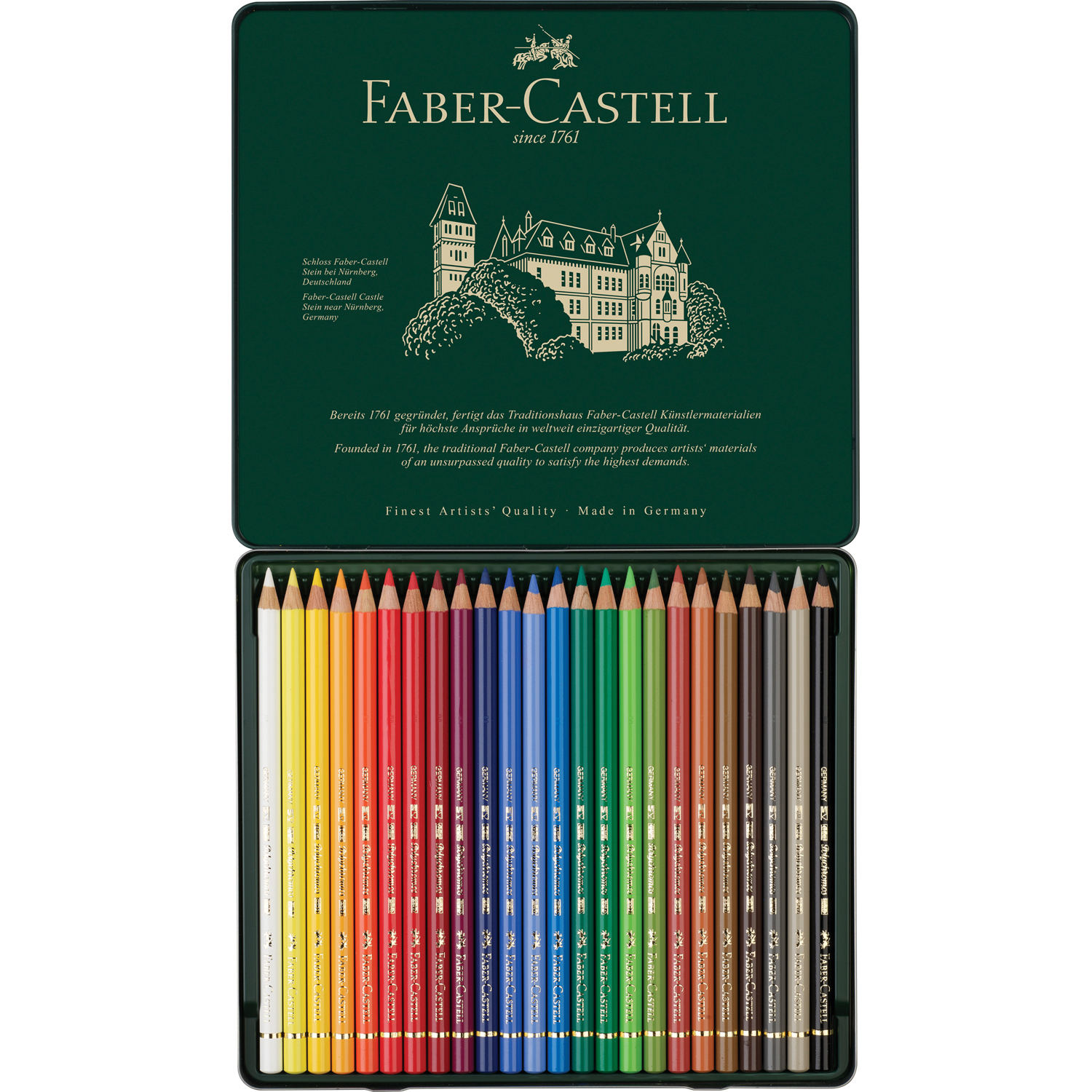 Карандаши цветные Faber Castell художественные Polychromos 24 цвета - фото 3