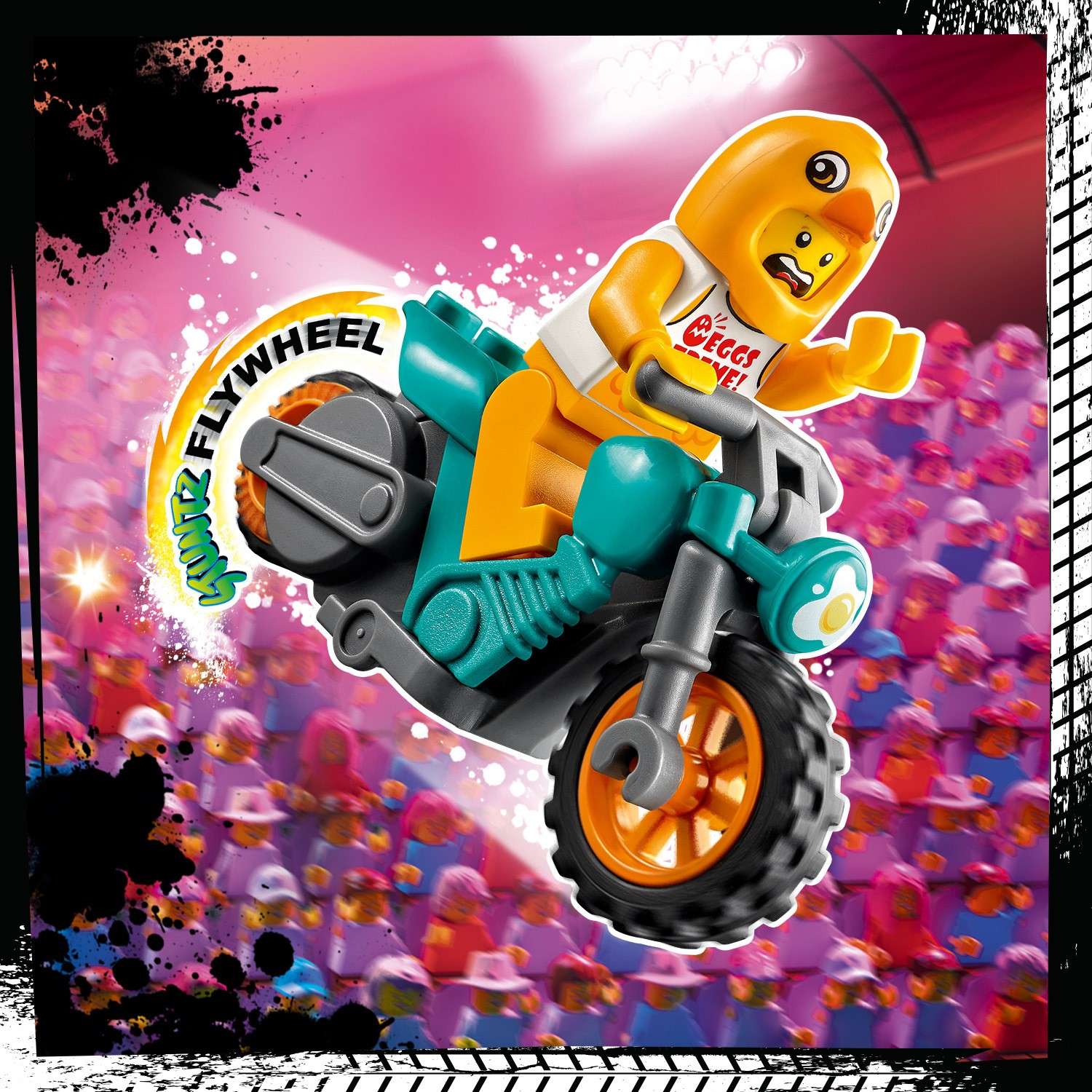 Конструктор LEGO City Трюковый мотоцикл с цыплёнком 60310 - фото 5