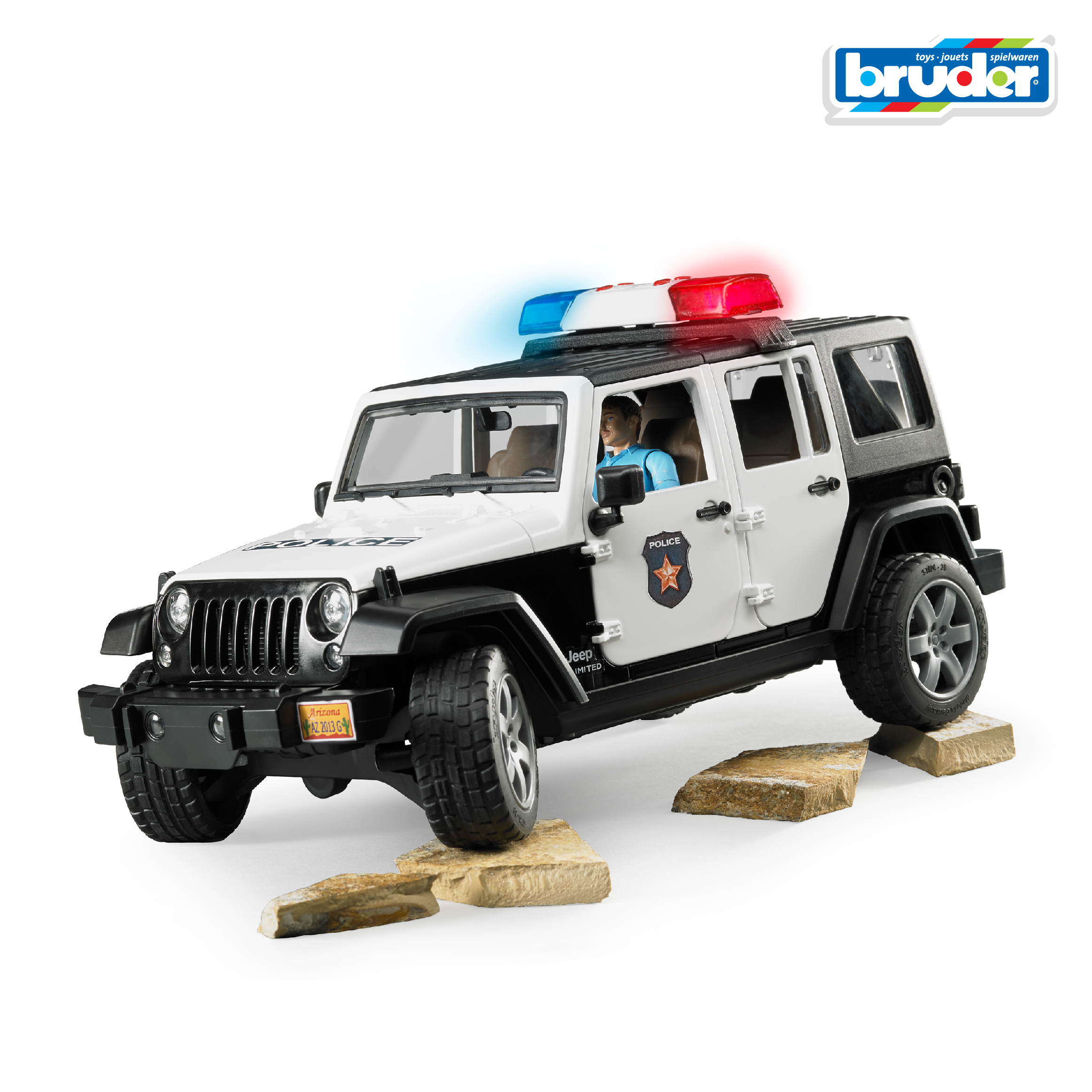 Полицейская машина Bruder Jeep 1:16 02-526 - фото 4