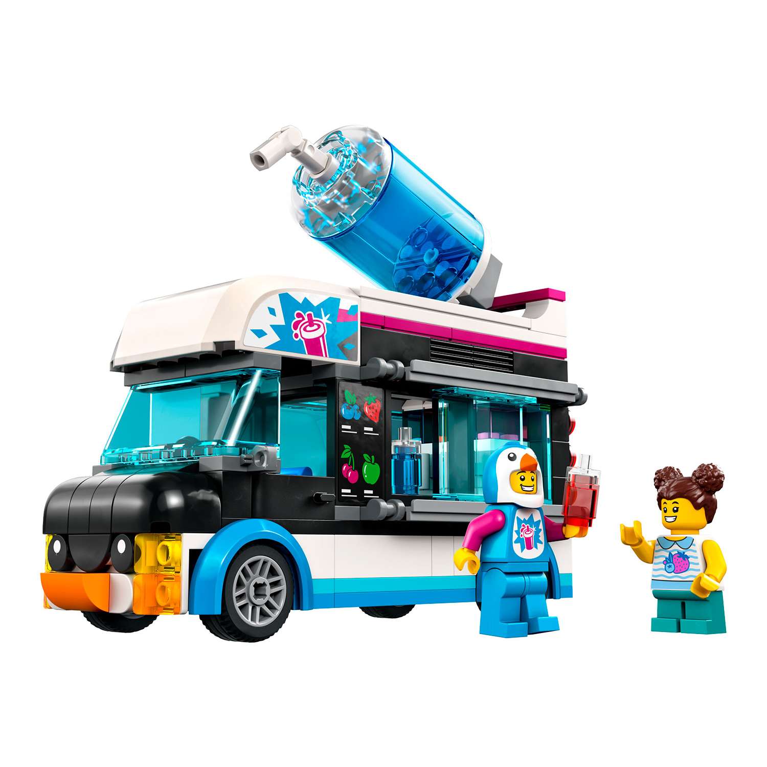 Конструктор детский LEGO City Фургон для шейков Пингвин 60384 - фото 4