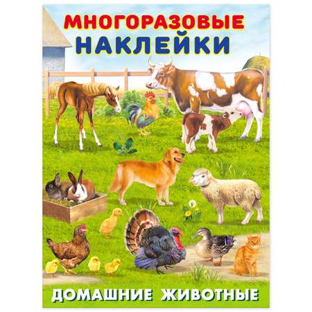 Книга Фламинго с многоразовыми наклейками. Мир вокруг нас. Домашние животные