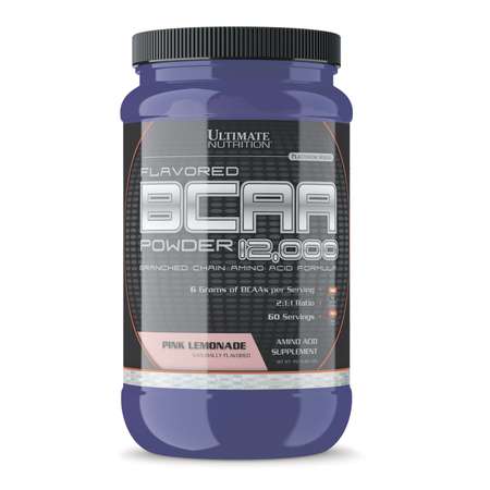 Аминокислоты Ultimate Nutrition BCAA 12000 Розовый лимонад 457 гр