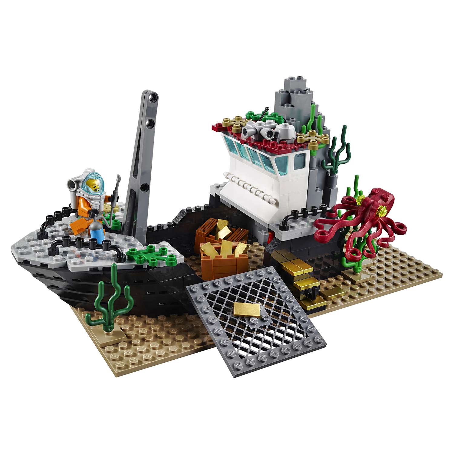 Конструктор LEGO City Deep Sea Explorers Корабль исследователей морских глубин (60095) - фото 14