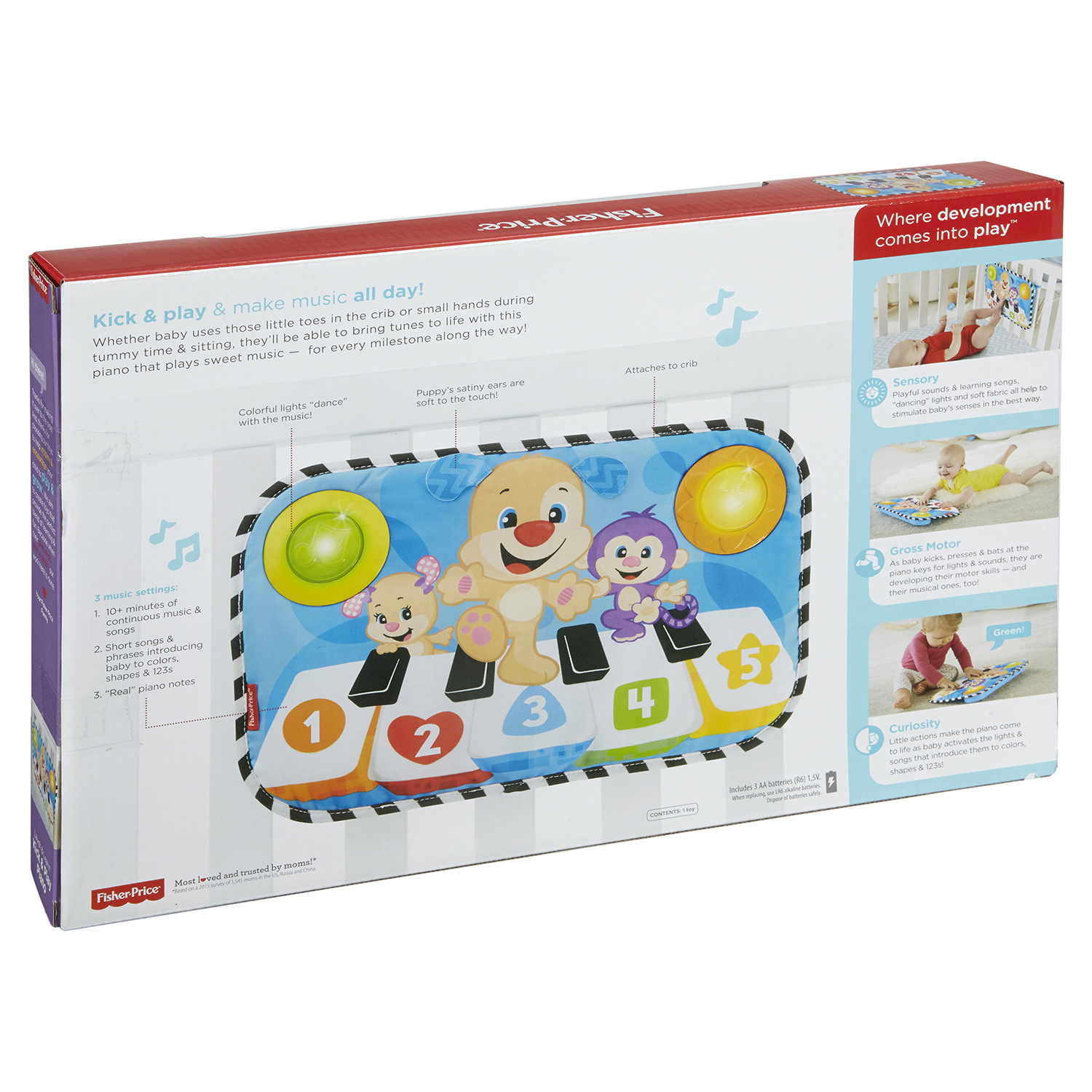 Игрушка Fisher Price Пианино для кроватки FTC60 - фото 3