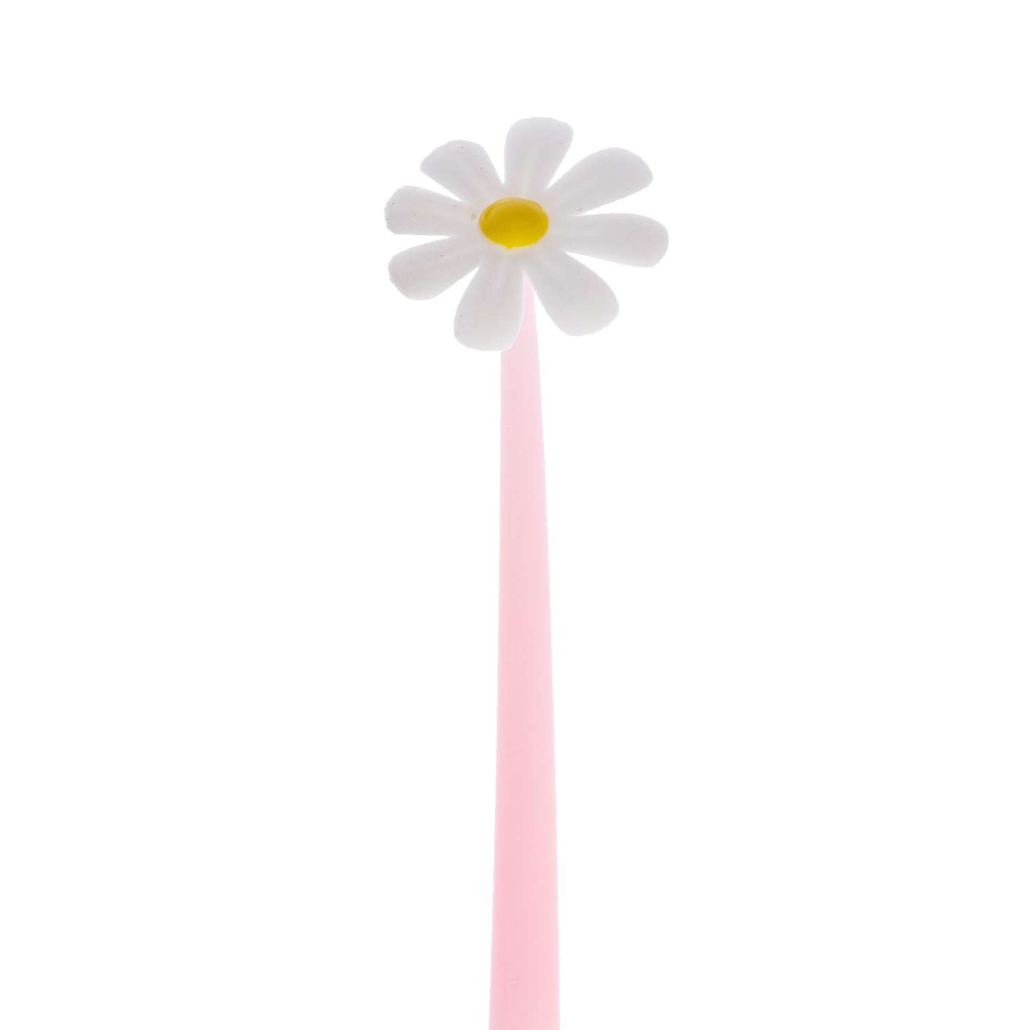 Ручка Sima-Land гелевая «Ромашка» розовая в пакете - фото 3
