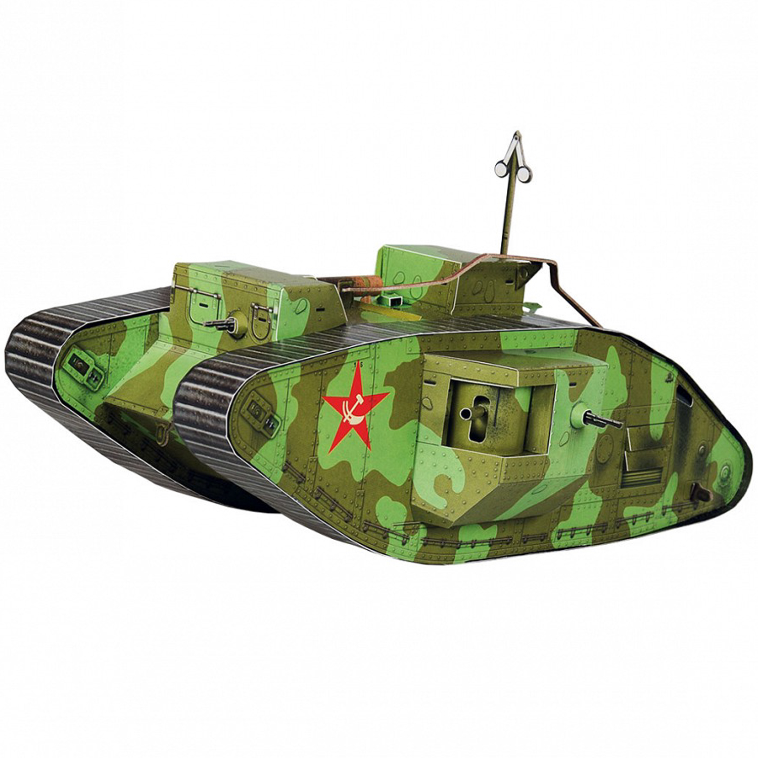 Сборная модель Умная бумага Бронетехника Танк Mark-V русская армия 364-2 364-2 - фото 1