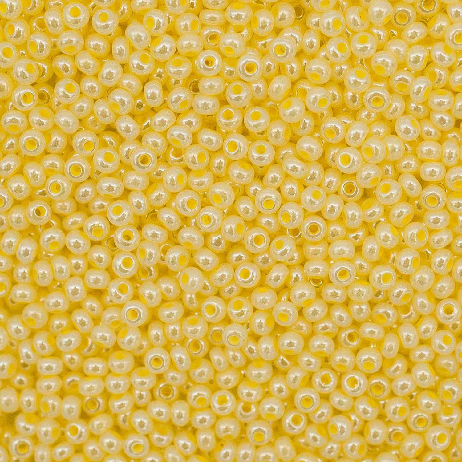 Бисер Preciosa чешский жемчужный 10/0 20 гр Прециоза 37185 желтый - фото 2