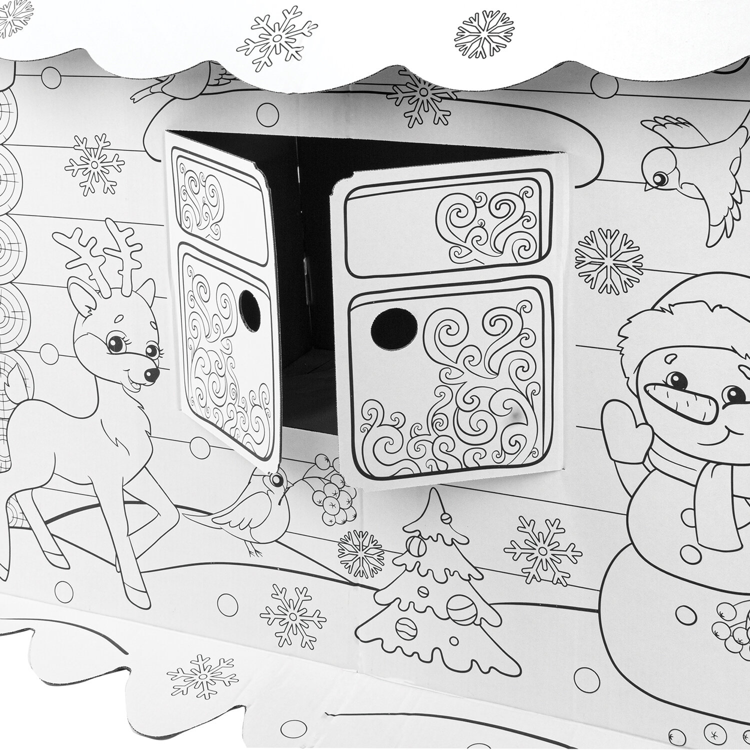 Домик раскраска Brauberg картонный игровой развивающий Новогодний 880365 - фото 17