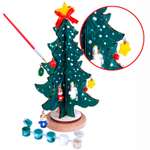 Набор для творчества BONDIBON Новогодняя ёлочка-раскраска с игрушками высота 23см.