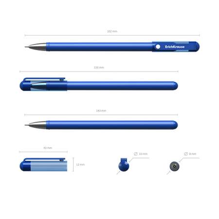 Ручка гелевая ErichKrause G Soft синий 1 шт