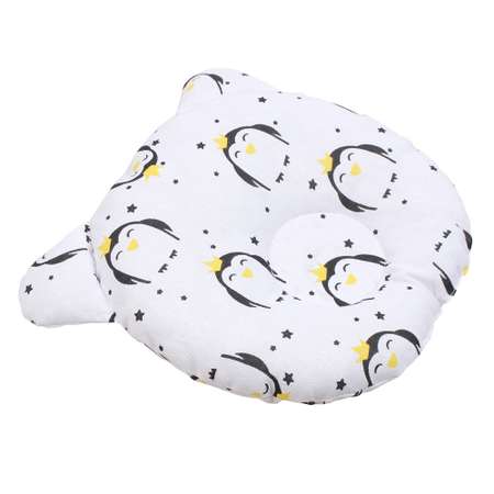 Подушка AmaroBaby анатомическая First Pillow Пингвины
