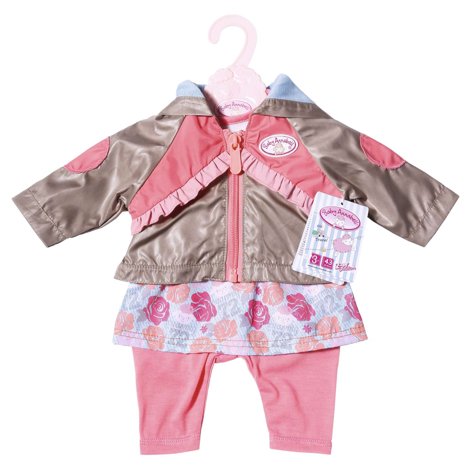 Одежда для кукол Zapf Creation Baby Annabell для прогулки Розовая 701-973P 701-973P - фото 1