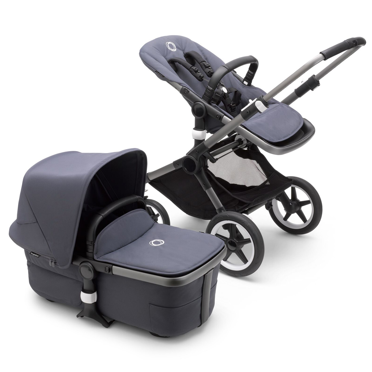 Коляска 2в1 Bugaboo Fox3 Complete Graphite Stormy Blue-Stormy Blue 2306010004 - фото 3