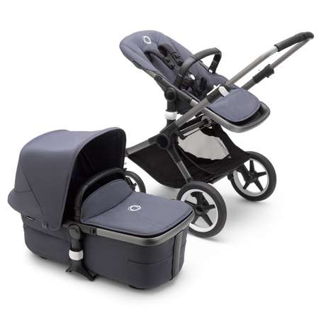 Коляска 2в1 Bugaboo Fox3 Complete Graphite Stormy Blue-Stormy Blue 2306010004