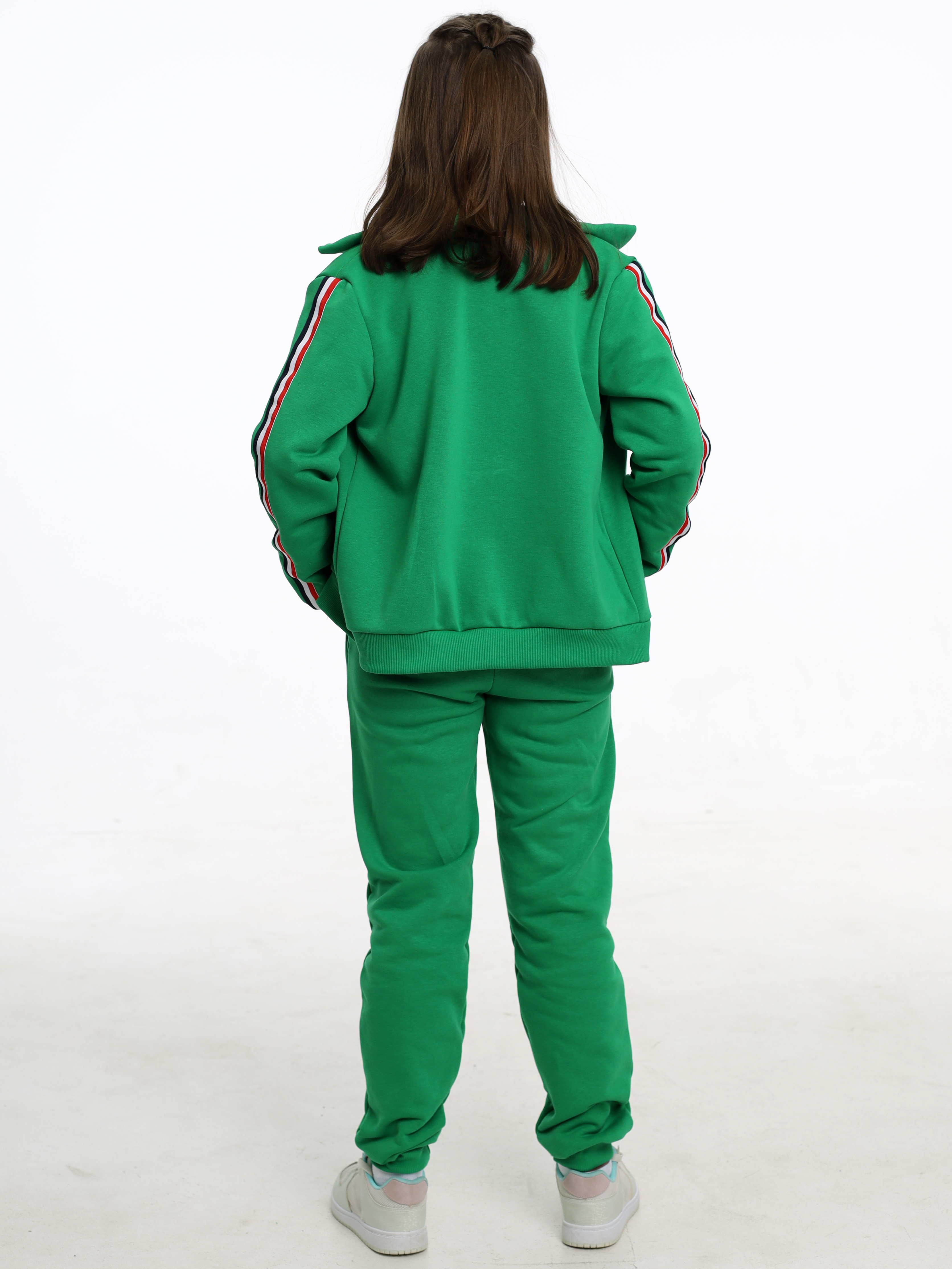 Спортивный костюм Агапэ 8011-1_зелёный лампас - фото 6