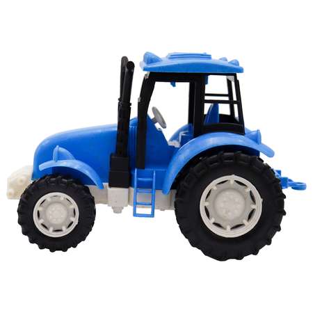 Игрушка Funky Toys Эко-Трактор с фрикц.механизмом 16 см Синий FT0416333-2