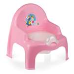 Горшок детский elfplast стульчик розовый