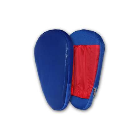 Детский набор для бокса Belon familia лапа боксерская 27х18 х 4см цвет синий красный
