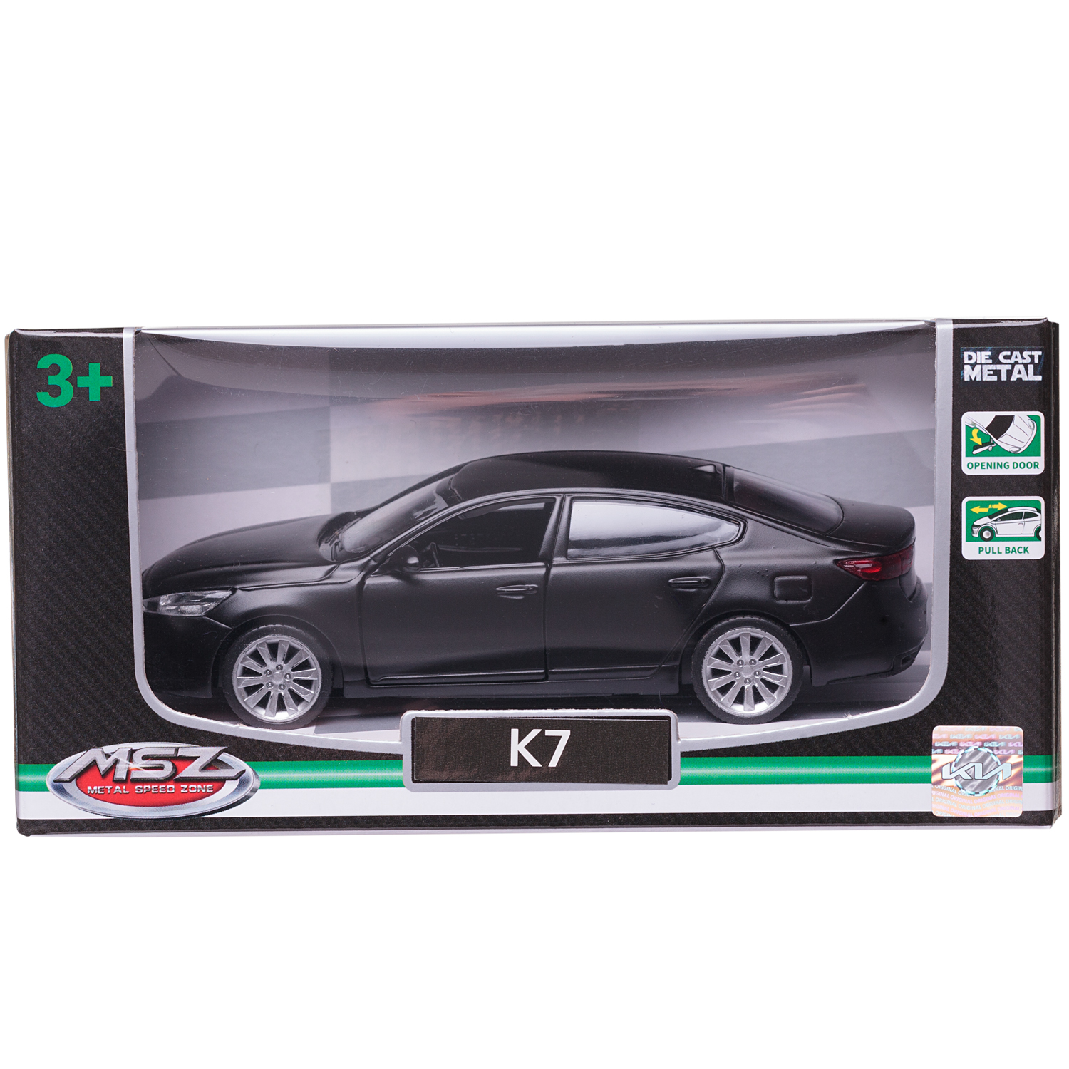 Автомобиль Abtoys KIA MSZ 1:43 инерционный черный WE-15964B - фото 2