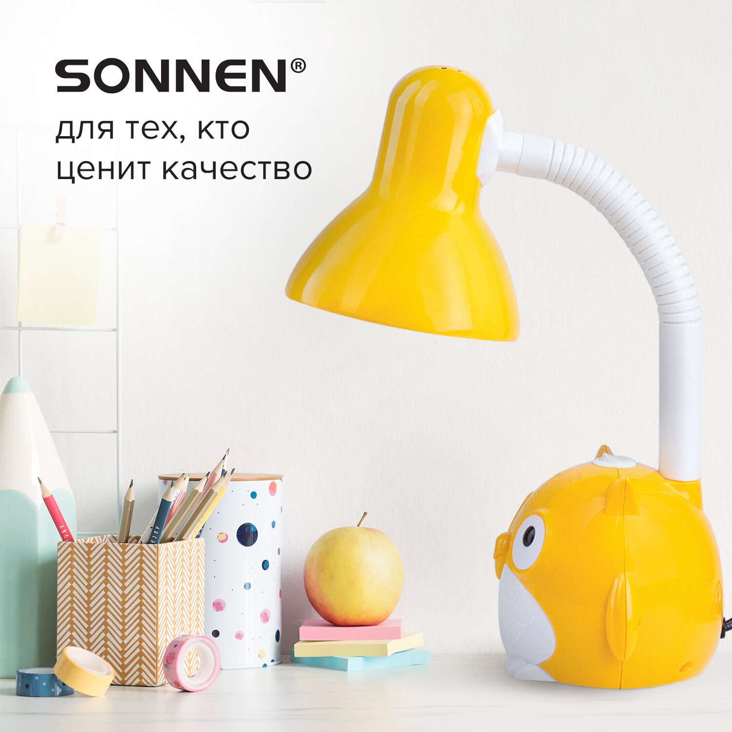 Лампа настольная Sonnen светильник детский для рабочего стола с совой на подставке - фото 4