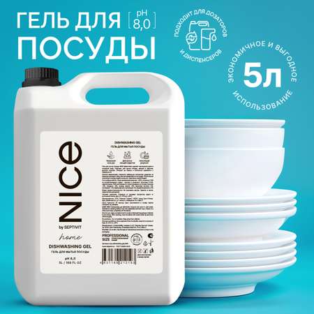 Средство для мытья посуды NICE by Septivit Зеленый чай 5л