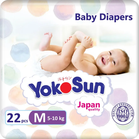 Подгузники YokoSun M 5-10кг 22шт