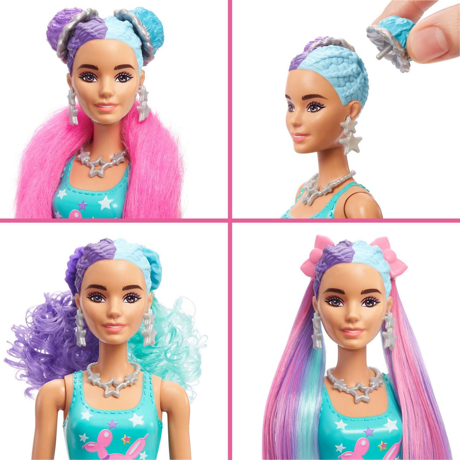 Набор Barbie Кукла из серии Блеск Сменные прически в непрозрачной упаковке (Сюрприз) HBG41 HBG41 - фото 8