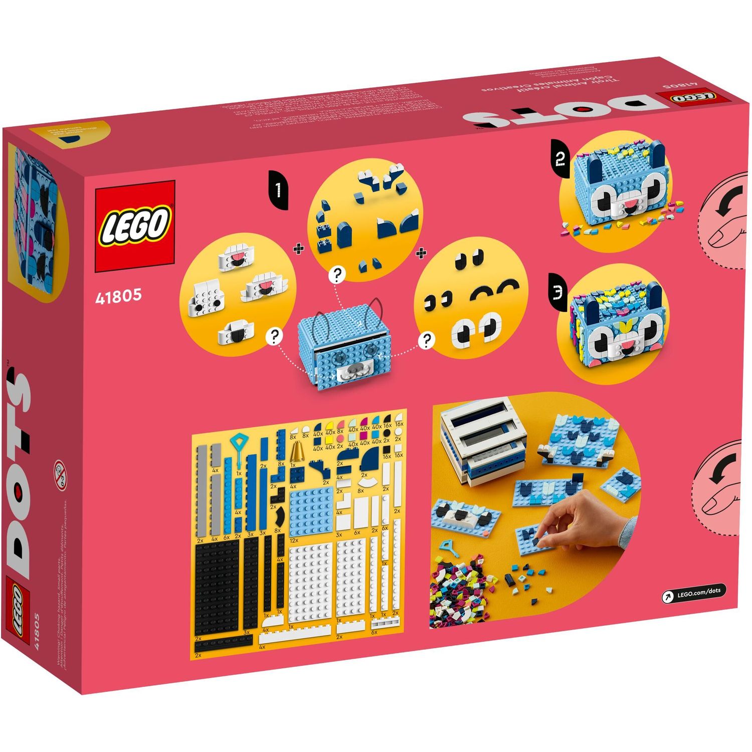 Конструктор LEGO DOTs Creative Animal Drawer 41805 - фото 9