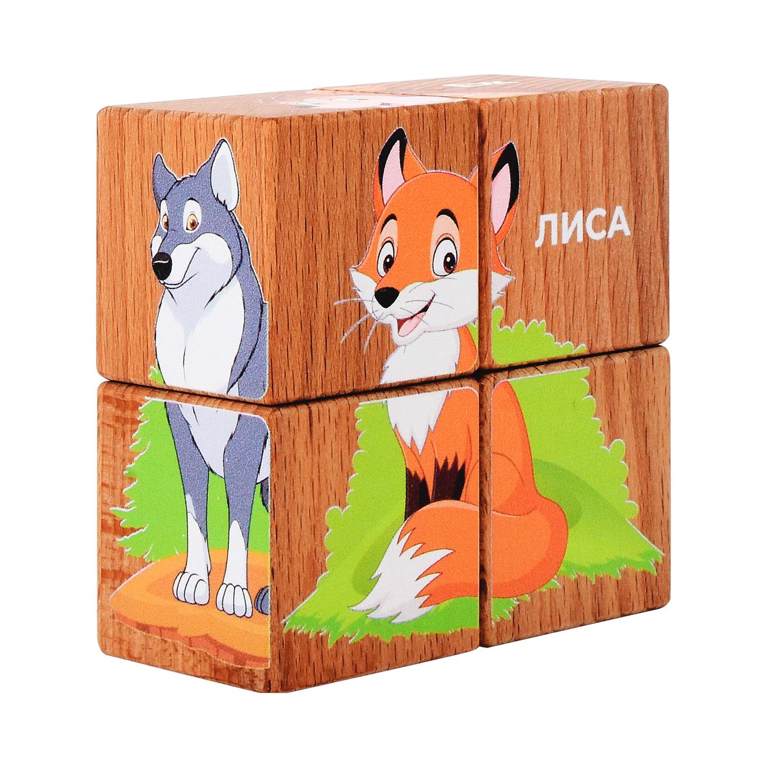 Кубики Мега Тойс лесные животные - фото 1
