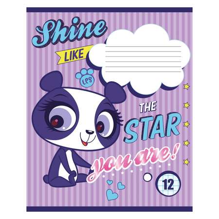 Тетрадь Академия Холдинг Littlest Pet Shop 12л клетка