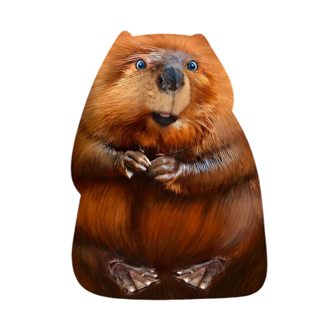 Игрушка мягкая Malvina Бобёр мем 25см