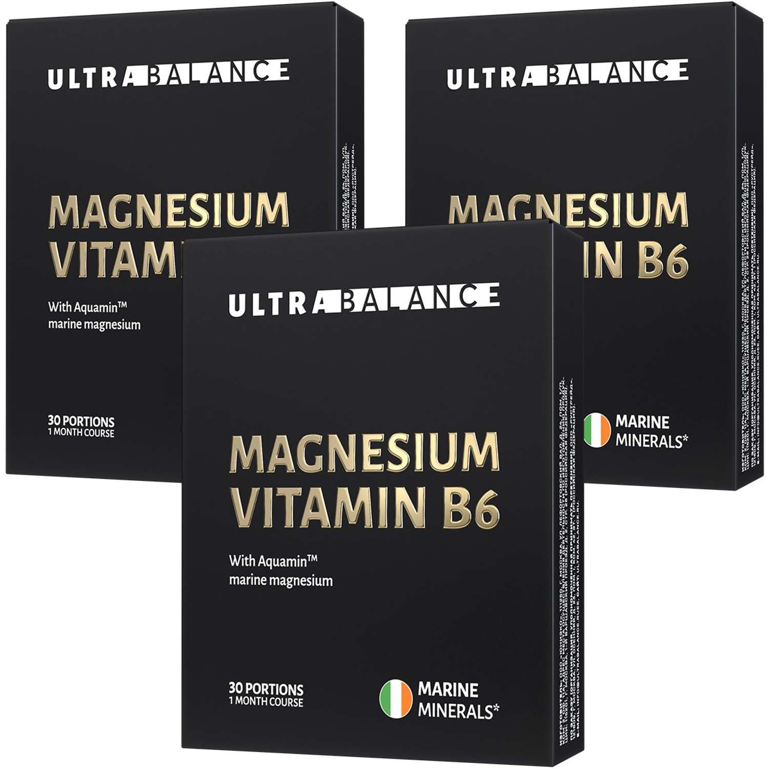Магний витамин В6 UltraBalance бад комплекс премиум с аквамином 90 саше - фото 1