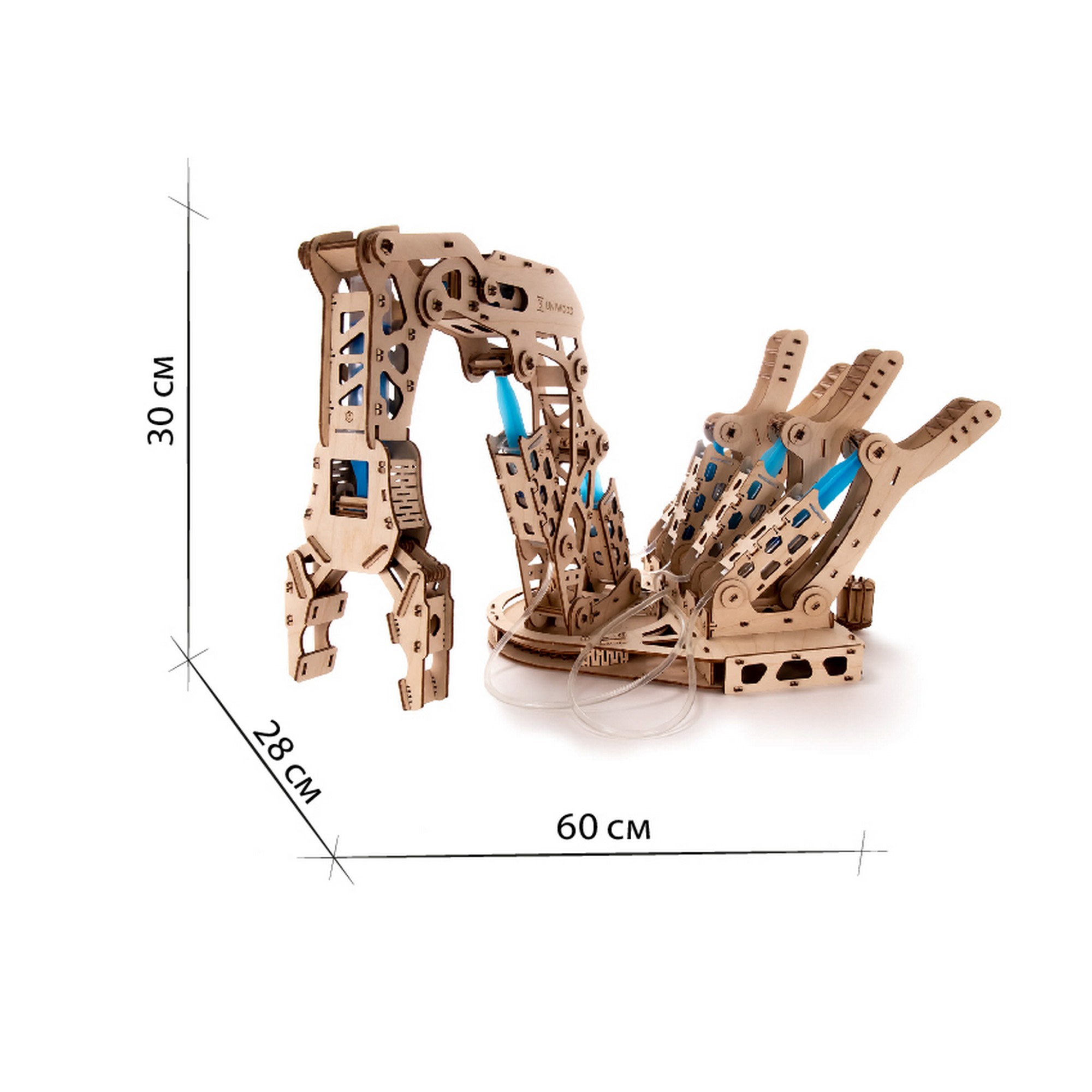 Деревянный конструктор Uniwood Гидравлическая рука Unimo