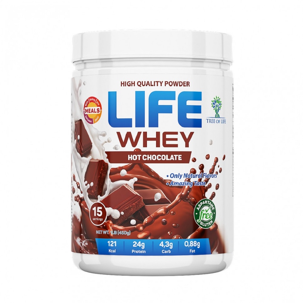 Протеин сывороточный Tree of Life Life Whey 450 гр вкус: Шоколад - фото 1