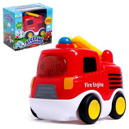 Музыкальная игрушка  Zabiaka Пожарная машина красная звук свет