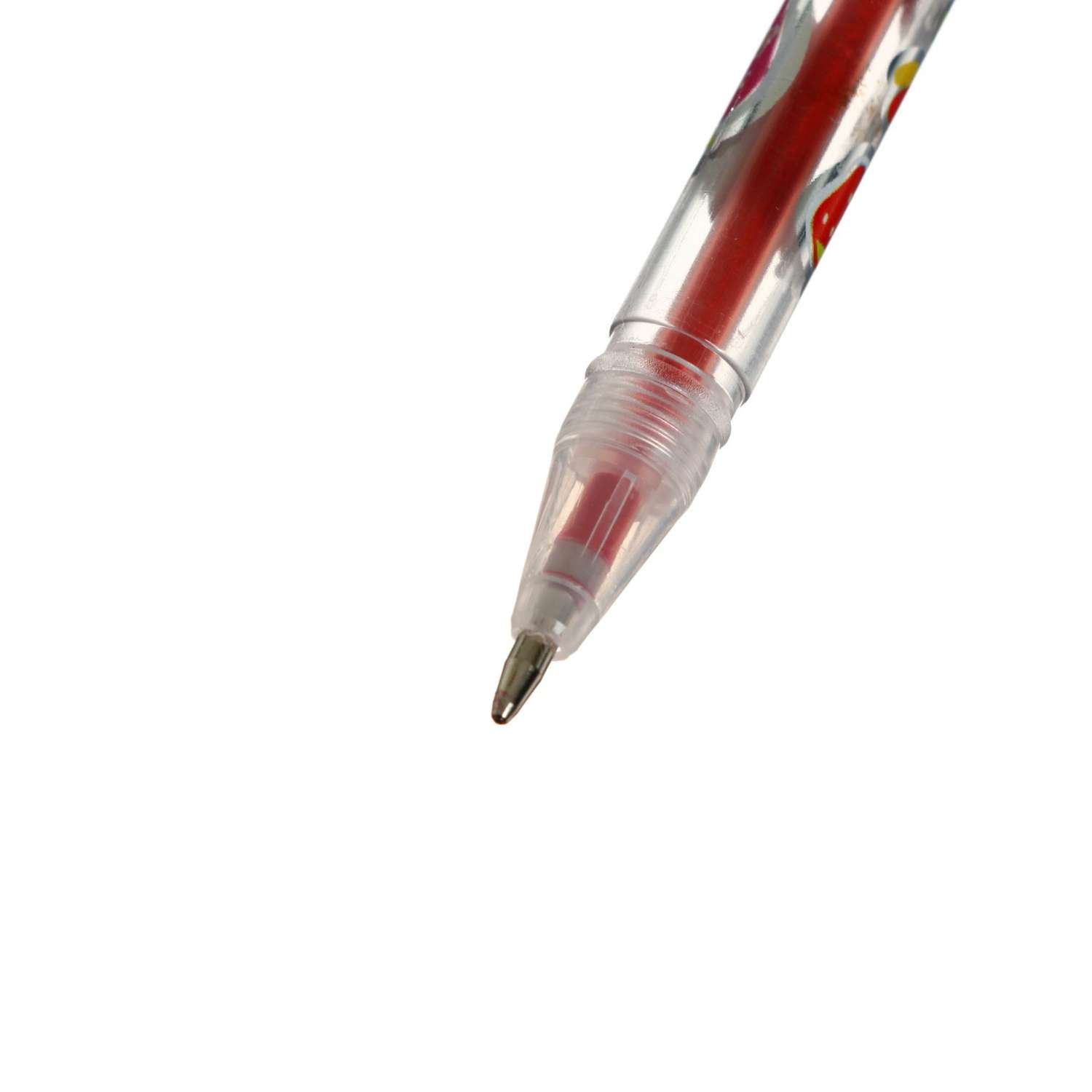 Набор гелевых ручек Calligrata 10 цветов металлик корпус с рисунком - фото 9