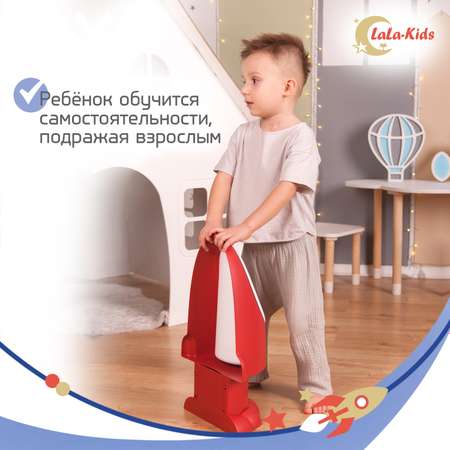 Горшок-писсуар LaLa-Kids с регулируемой высотой Ракета красный