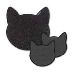 Настольный коврик Flexpocket для мыши в виде кошки + комплект с подставкой под кружку черный