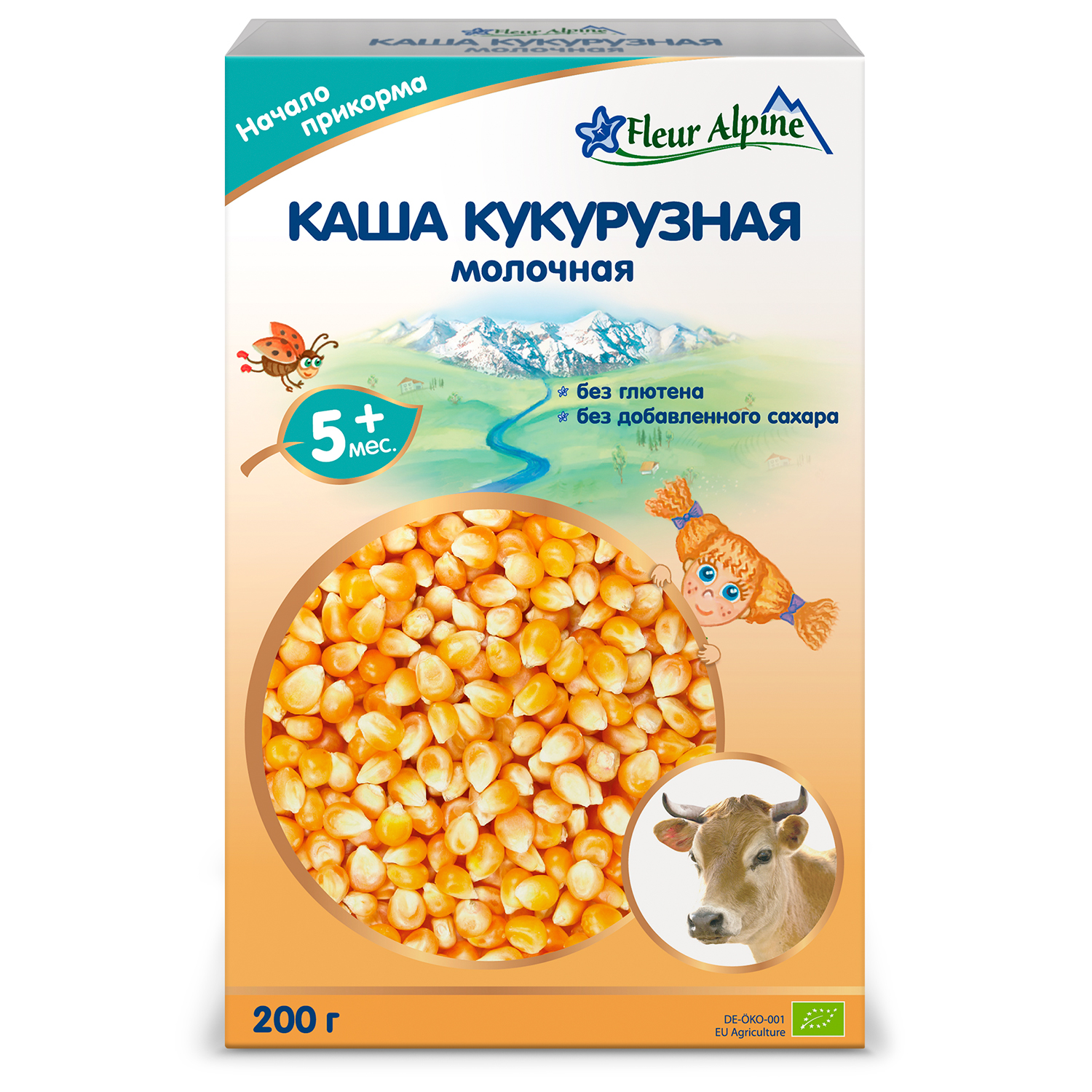 Каша Fleur Alpine молочная кукурузная 200г с 5месяцев купить по цене 449 ₽  в интернет-магазине Детский мир