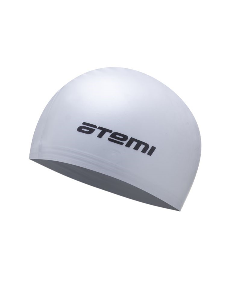 Шапочка для плавания детская Atemi TC308 тонкий силикон объём до 58 см цвет серебро - фото 1