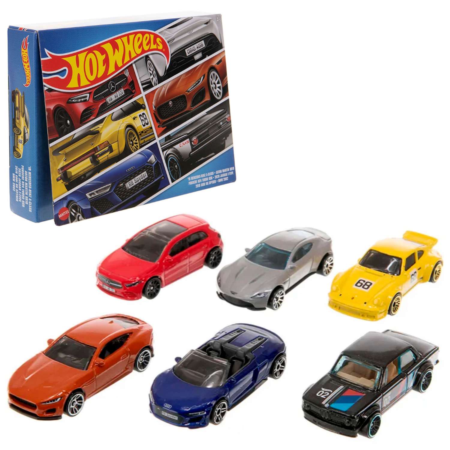 Набор машинок Hot Wheels 6 шт HLK51 - фото 1