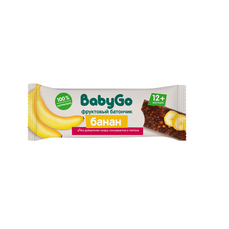 Батончик фруктовый BabyGo банановый 25г с 12месяцев
