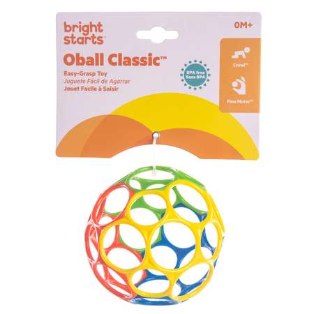 Мяч Bright Starts Oball Красный-Синий-Зеленый-Желтый 10340BS