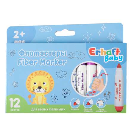 Фломастеры Erhaft Baby 12цветов KR972350