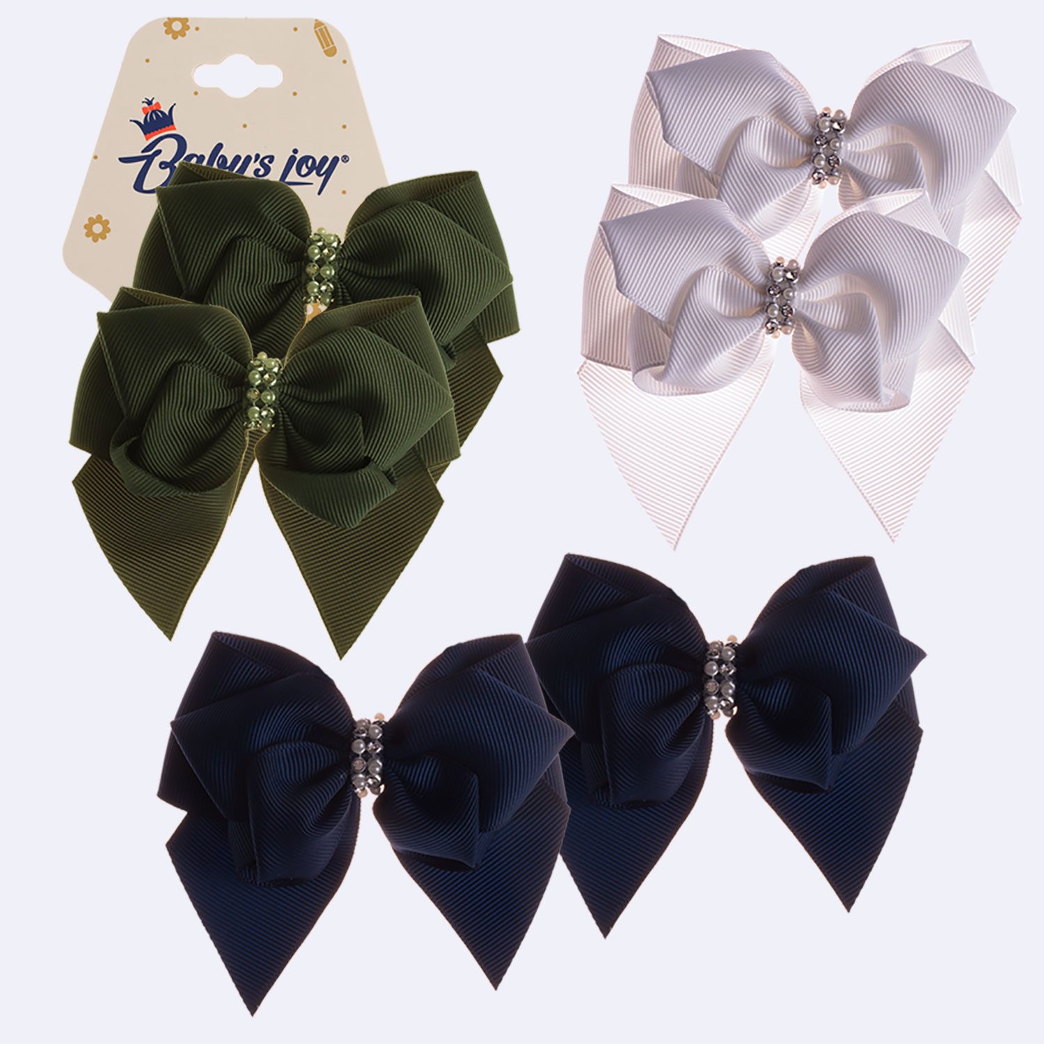 Банты Babys JOY 2шт в ассортименте BS43-2 - фото 1